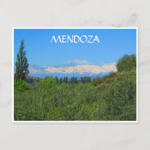 mendoza andes green postcard