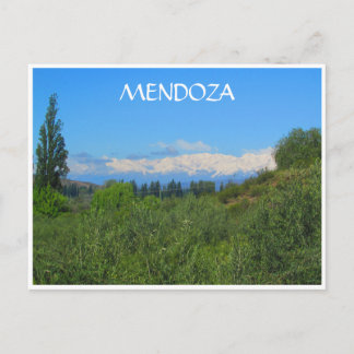 mendoza andes green postcard