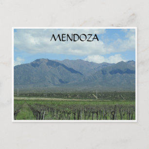 mendoza andes vineyard postcard