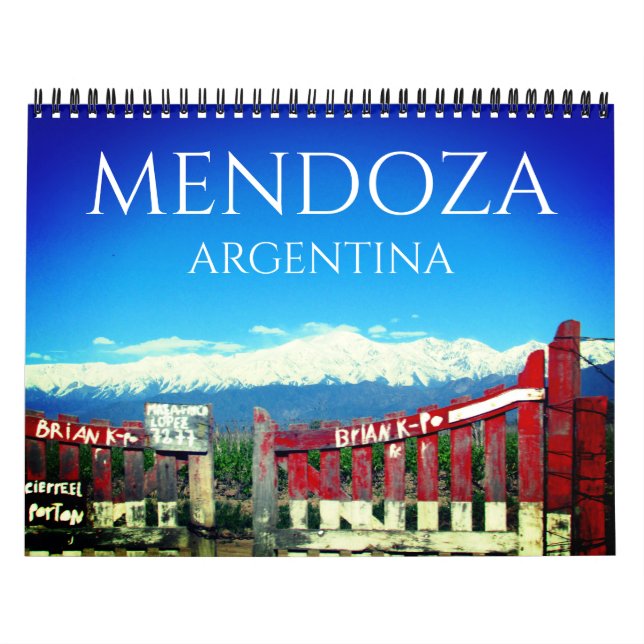 mendoza argentina calendar (Cover)