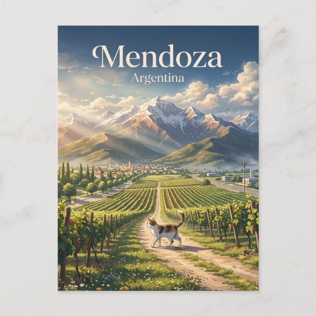 Mendoza Argentina Postcard (Front)