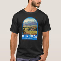 Mendoza Argentina Travel Art Vintage