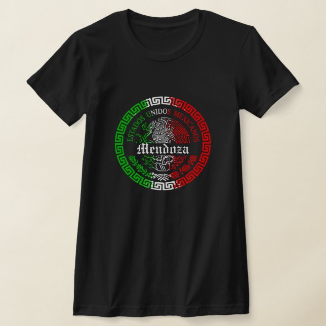 Mendoza Last Name México emblem shirt (Laydown)