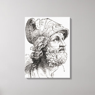 Menelaus, from Illustrated History of the World Canvas Print