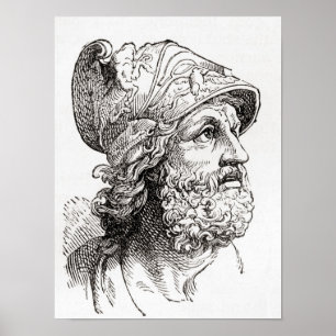 Menelaus, from Illustrated History of the World Poster