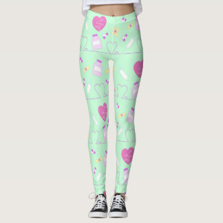 menhera in mint leggings