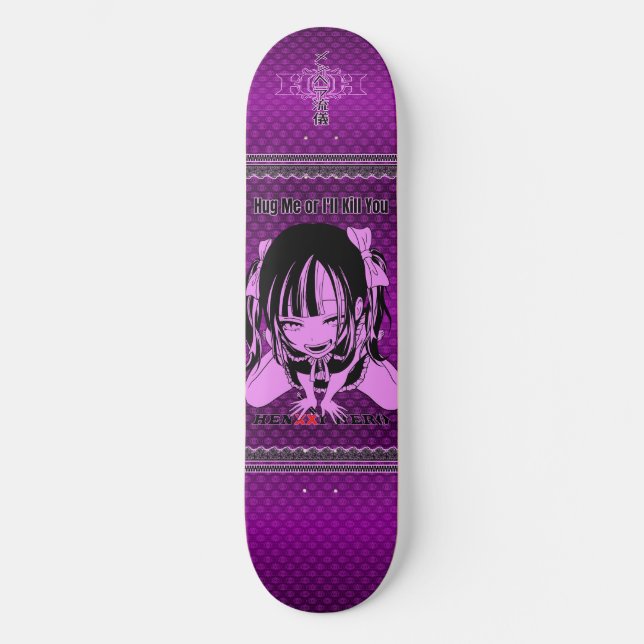 Menhera Purple Skateboard (Front)