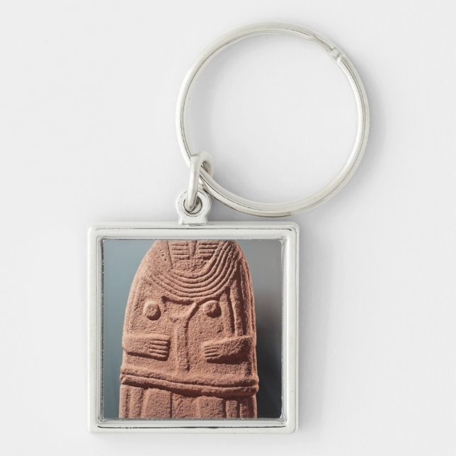 Menhir statue no.4, from Saint-Sernins-sur-Rance Key Ring (Front)