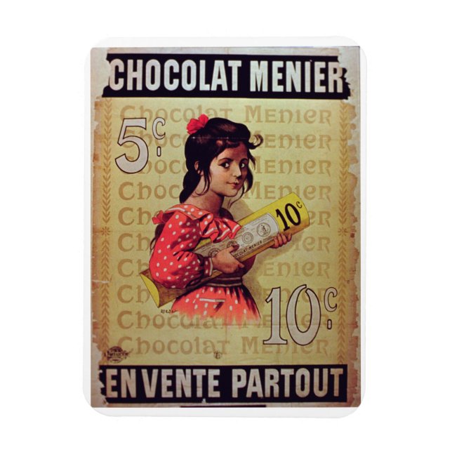 'Menier Chocolat', On Sale Everywhere (colour lith Magnet (Vertical)