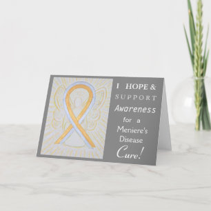 Meniere's Disease Awareness Ribbon Greeting Card