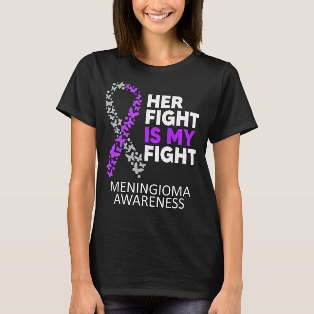 Meningioma Warrior Meningioma Tumor Awareness T-Shirt (Front)