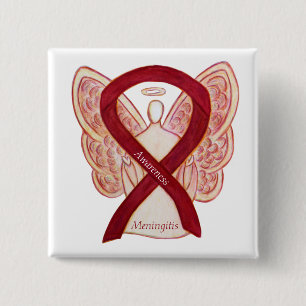 Meningitis Angel Awareness Ribbon Pins