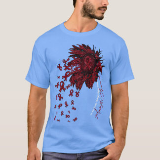 Meningitis Awareness sunflower nobody fights alone T-Shirt