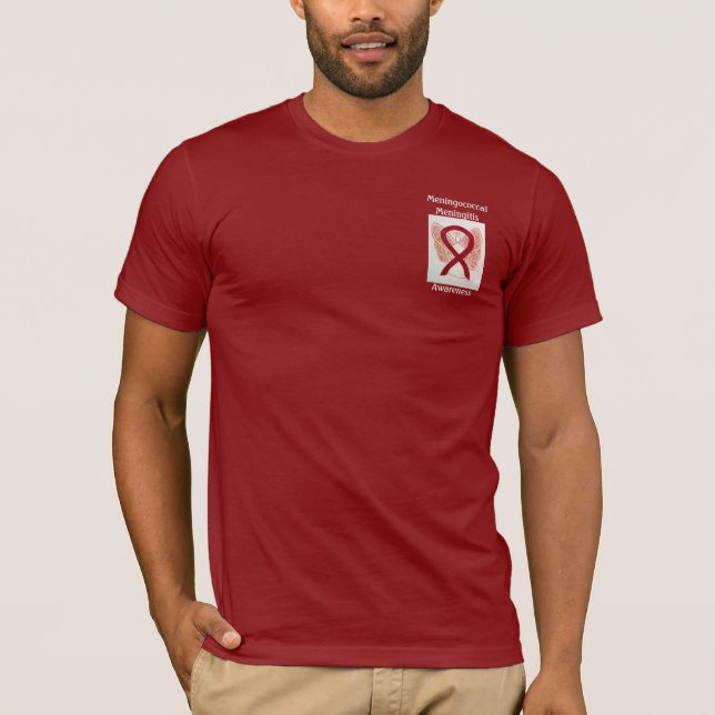 Meningococcal Meningitis Awareness Ribbon Tee (Front)