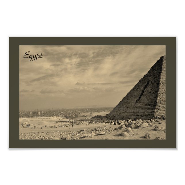 Menkaure Pyramid Photo Print (Front)