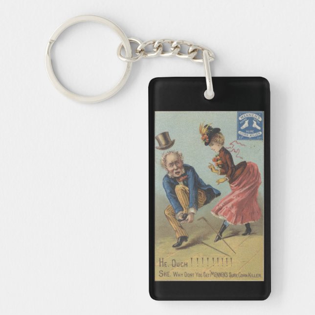 Mennen's Sure Corn Killer Ephemera Keychain (Front)