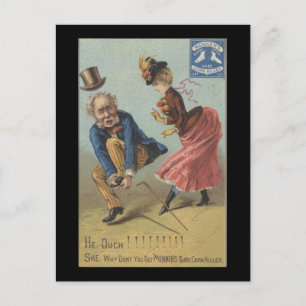 Mennen's Sure Corn Killer Ephemera Postcard