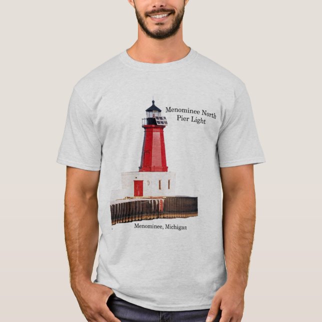 Menominee North Pier Light shirt light (Front)