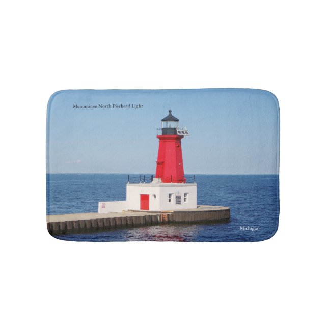 Menominee North Pierhead Light bathmat (Front)
