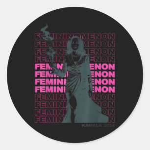 Menon Kamala Harris Tee  Classic Round Sticker