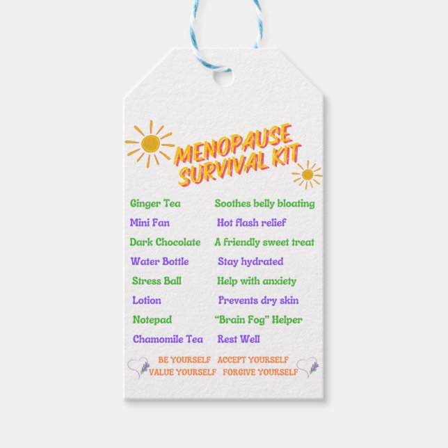 Menopausal Gift Tag  (Front)