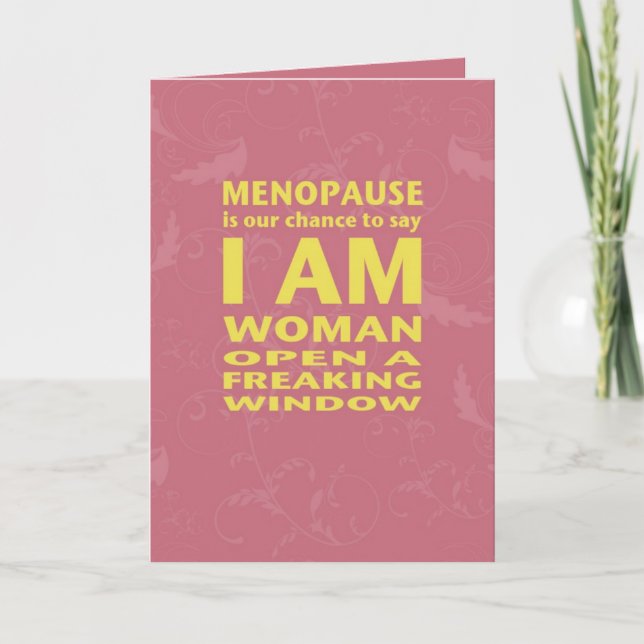 Menopause Birthday Card (Front)