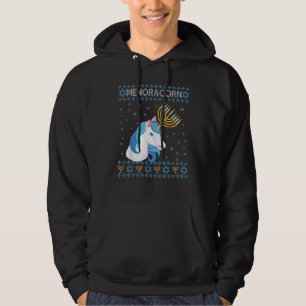 Menoracorn Jewish Unicorn Hanukkah Jew Family Matc Hoodie