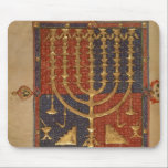 Menorah and other vessels of the temple mouse pad<br><div class="desc">Spanish School's Add Ms 15250 f.3v Menorah and other vessels of the temple, from the ' Duke of Sussex Spanish Bible', Catalonia located at the British Library, London, UK. The Add Ms 15250 f.3v Menorah and other vessels of the temple, from the ' Duke of Sussex Spanish Bible', Catalonia was...</div>