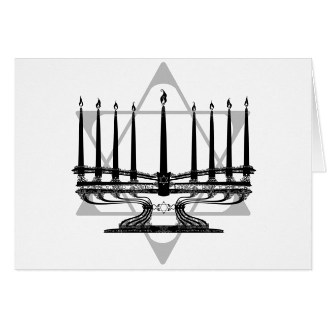 Menorah and Star (Front Horizontal)