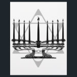 Menorah and Star I<br><div class="desc">Original Artwork by Thedustyphoenix. http://www/thedustyphoenix.com</div>