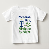 Menorah by Day Mistetoe By night Christmukkah Jew