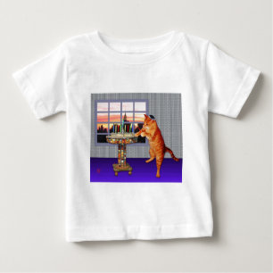 Menorah Cat Baby T-Shirt