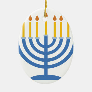 Menorah Ceramic Tree Decoration