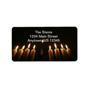 MENORAH CUSTOM ADDRESS LABEL