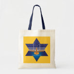 Menorah Dogs_Happy Hanukkah_Star of David Tote Bag<br><div class="desc">Our hopeful Hanukkah hounds will put a smile on the face of any lucky recipient,  and the real miracle is you can buy it 24/7,  year-round. For additional designing options,  like changing the background colour,  just click "Customise it, " and away you go.</div>