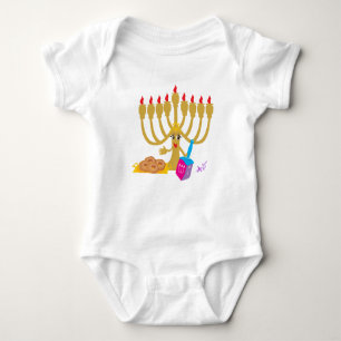 Menorah & Dreidel Infant Creeper