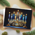 Menorah Festival of Lights Blue Abstract Drawing<br><div class="desc">Drawing of Menorah Festival of Lights Gold Blue</div>