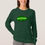 Menorah & Fish T-Shirt<br><div class="desc">Very nice design that shows your messianic faith!</div>