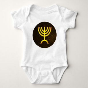 Menorah Flame Baby Bodysuit