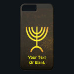 Menorah Flame Case-Mate iPhone Case<br><div class="desc">A brown and gold digital rendering of the Jewish seven-branched menorah (Hebrew: מְנוֹרָה‎). Add your own text. The seven-branched menorah, used in the portable sanctuary set up by Moses in the wilderness and later in the Temple in Jerusalem, has been a symbol of Judaism since ancient times and is the...</div>