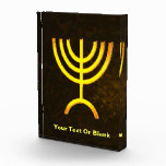 Menorah Flame Photo Block<br><div class="desc">A digital rendering of the Jewish seven-branched menorah (Hebrew: מְנוֹרָה‎). Add your own text. The seven-branched menorah, used in the portable sanctuary set up by Moses in the wilderness and later in the Temple in Jerusalem, has been a symbol of Judaism since ancient times and is the emblem on the...</div>