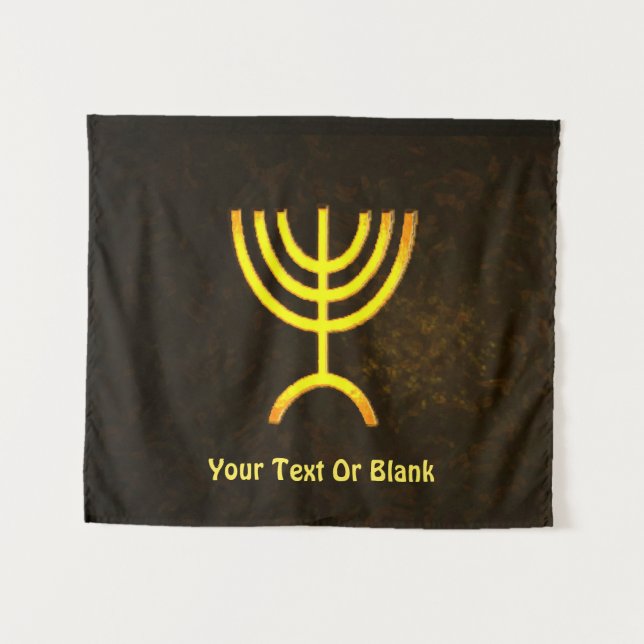 Menorah Flame Tapestry (Front (Horizontal))