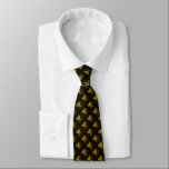 Menorah Flame Tie<br><div class="desc">A brown and gold digital rendering of the Jewish seven-branched menorah (Hebrew: מְנוֹרָה). The seven-branched menorah, used in the portable sanctuary set up by Moses in the wilderness and later in the Temple in Jerusalem, has been a symbol of Judaism since ancient times and is the emblem on the coat...</div>