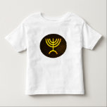 Menorah Flame Toddler T-Shirt<br><div class="desc">A digital rendering of the Jewish seven-branched menorah (Hebrew: מְנוֹרָה‎). The seven-branched menorah, used in the portable sanctuary set up by Moses in the wilderness and later in the Temple in Jerusalem, has been a symbol of Judaism since ancient times and is the emblem on the coat of arms of...</div>