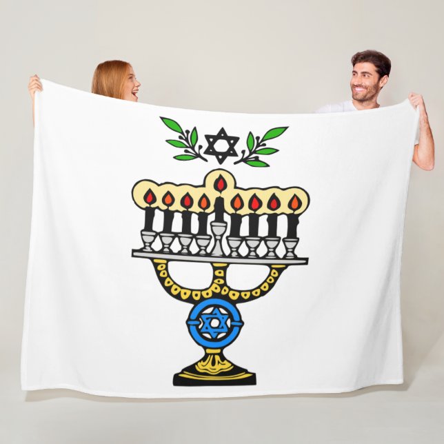 MENORAH FLEECE BLANKET (In Situ)