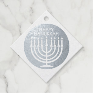 Menorah Hannukah   Favour Tags