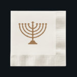 Menorah ~ Hanukkah Celebration Napkin<br><div class="desc">The traditional Menorah for your Hanukkah Celebration on a paper napkin that comes in two sizes and two styles</div>