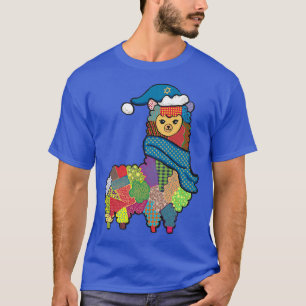 Menorah Hanukkah Llama Cute Alpaca Chanukah  T-Shirt