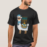 Menorah Hanukkah Llama Cute Alpaca Chanukah T-Shirt<br><div class="desc">Menorah Hanukkah Llama Cute Alpaca Chanukah</div>