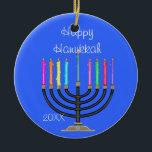 MENORAH &  HANUKKAH Ornament/STAR OF DAVID Ceramic Tree Decoration<br><div class="desc">MENORAH AND STAR OF DAVID BEAUTIFUL ORNAMENT FOR HANUKKAH ... LOVELY GIFT</div>